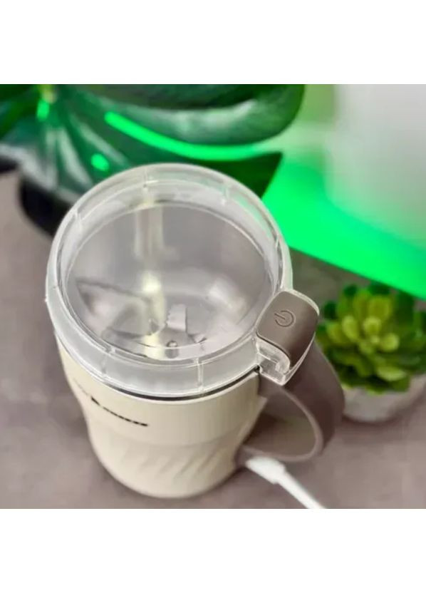 Електрична кавомолка SB-0602 для дому 300Вт роторний подрібнювач кавових зерен 500г Білий No Brand (361851581)