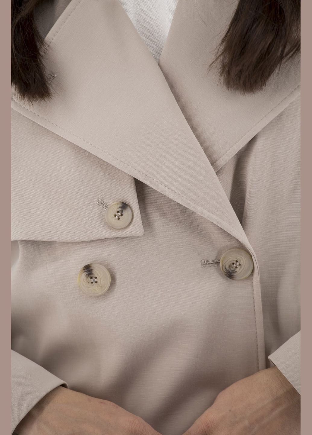 Жіночий тренч без утеплювача класичний однотонний з віскозою Kent (, ), 43452 на гудзиках демісезон (331785636)