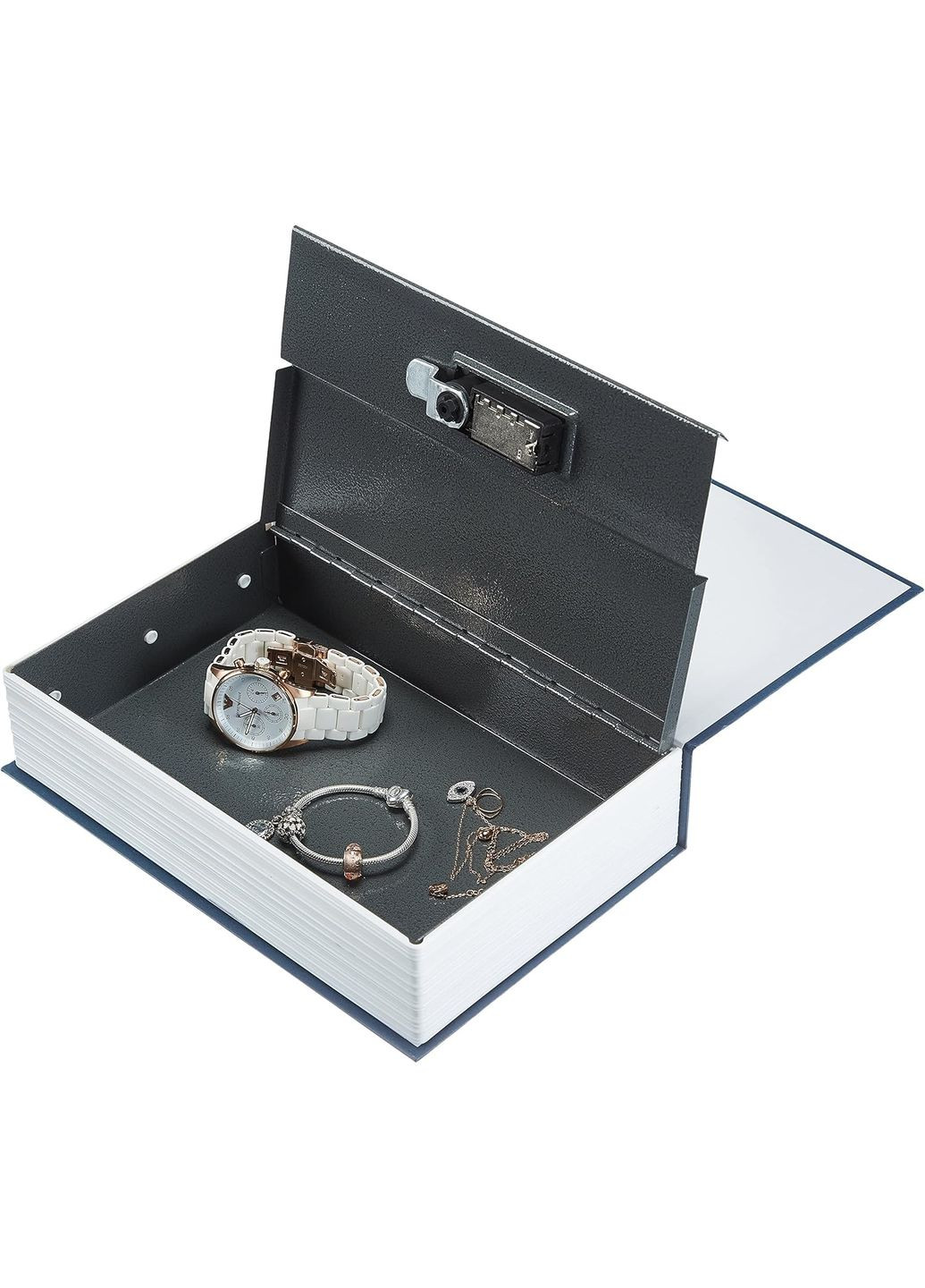 Книга сейф с кодовым замком синя для хранения денег и ценностей ProDobro (365441541)