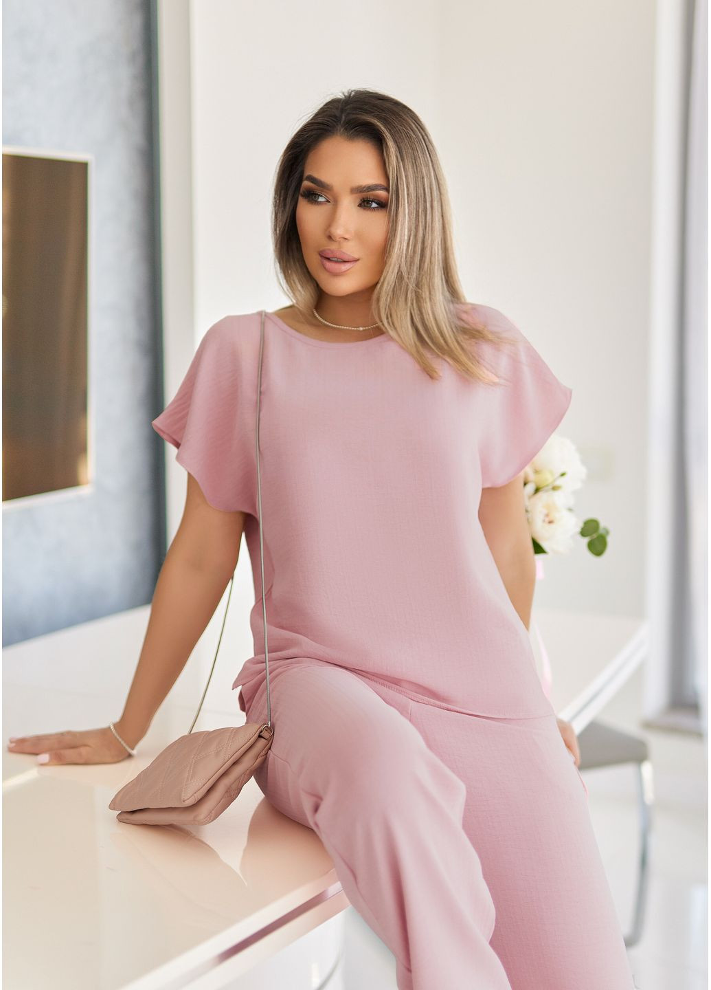 Стильний однотонний костюм для літа INNOE Костюм (361444919)