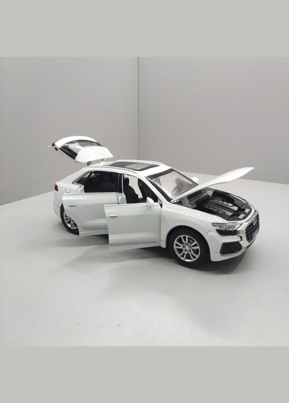 Машинка металлическая Q8 белая 1:32 свет, звук, инерция GT 08198 Audi (317439284)