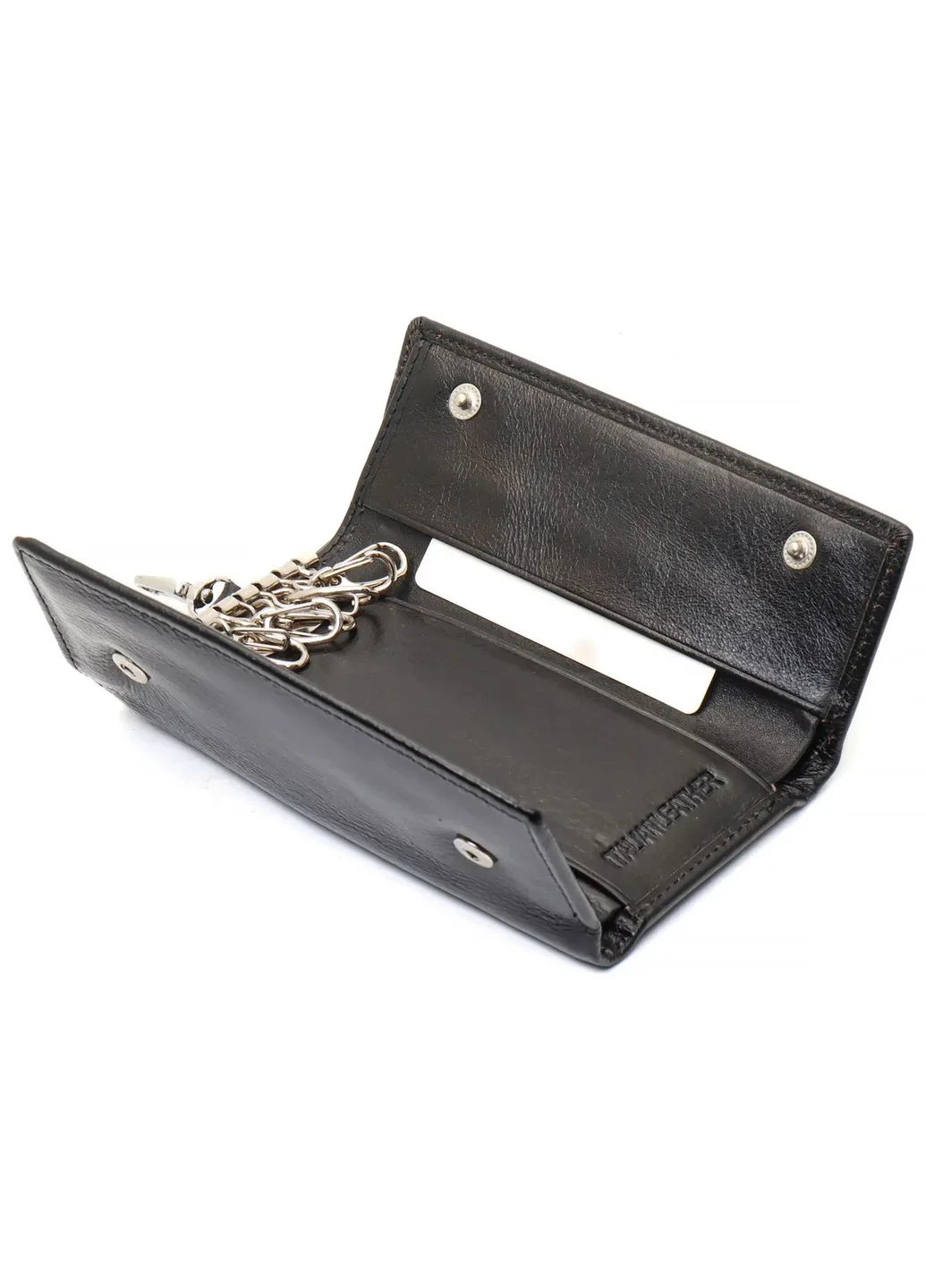 Черная ключница из натуральной кожи с отделением для денег B416 st leather (392886805)