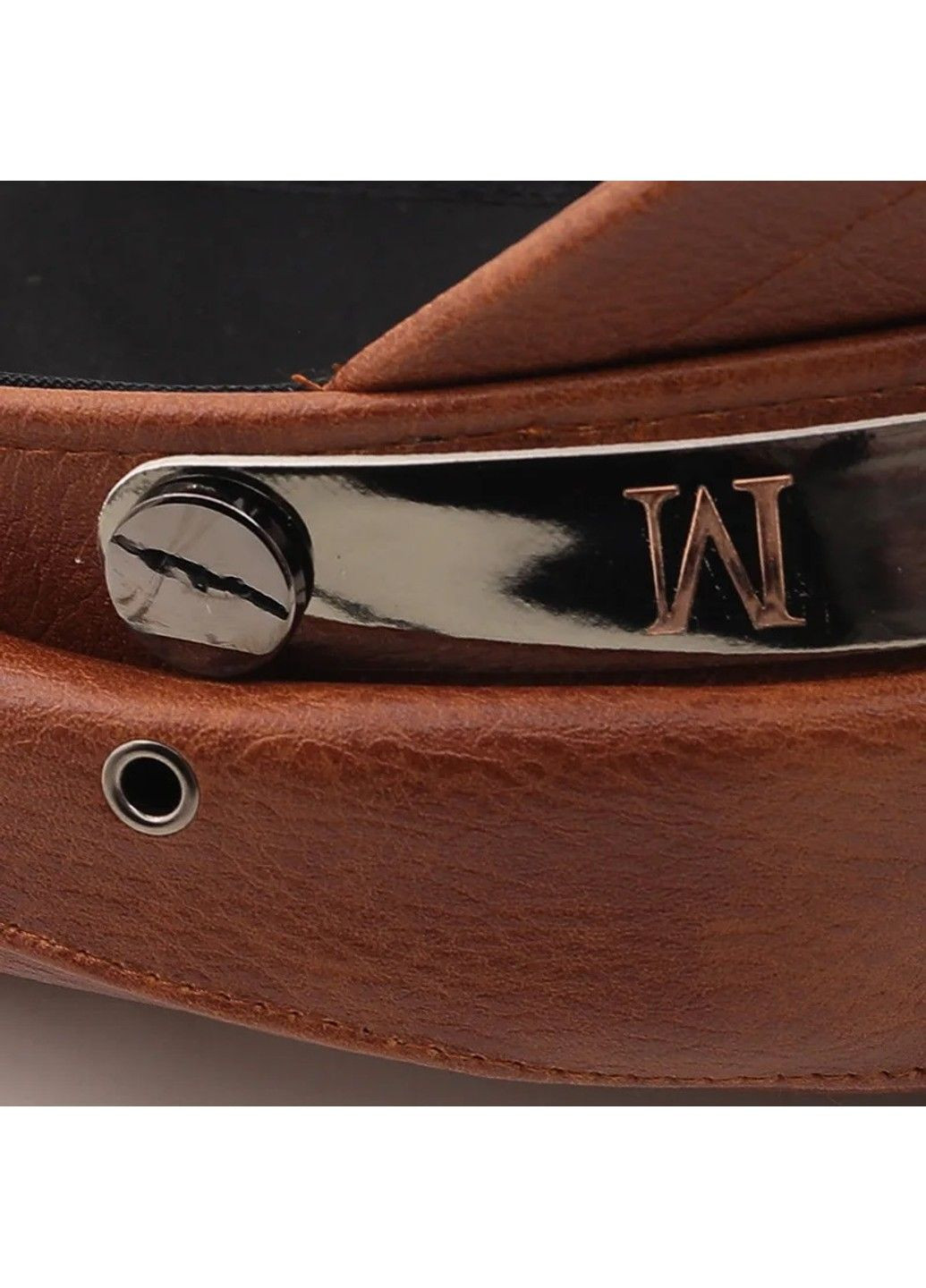 Женская фуражка, кепи Michel с экокожи коричневая No Brand (302672955)