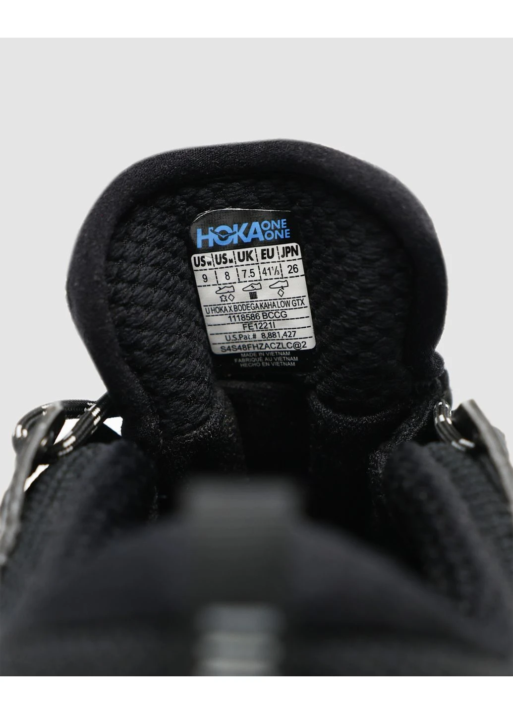 Чорні кросівки чоловічі hoka one m kaha 2 low gtx sneaker black хока чорні демісезон No Brand