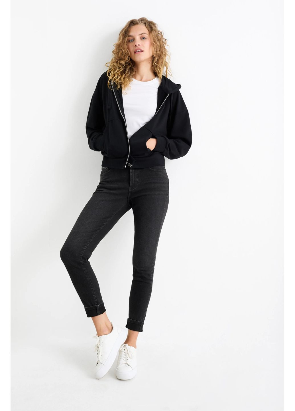 Джинси skinny на флісі C&A - (370339898)