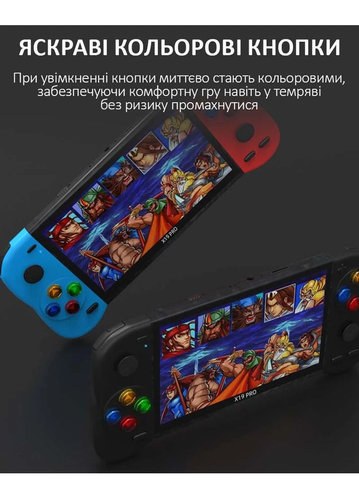 Портативная игровая приставка X19 Pro / 5.1'' / 8Gb / 6800+ ретро игры / подключение к TV / 1500mAh No Brand (322566648)