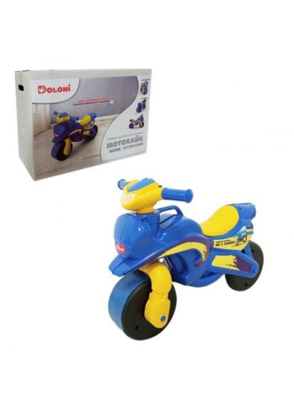 Музичний мотоцикл "Патріот" синьо-жовтий Doloni (323210493)