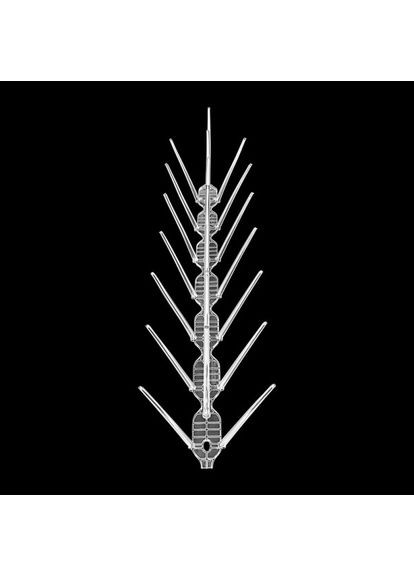 Шипи протиприсадні W пластикові, 0.33 м напівпрозорі Jacopic (372890450)