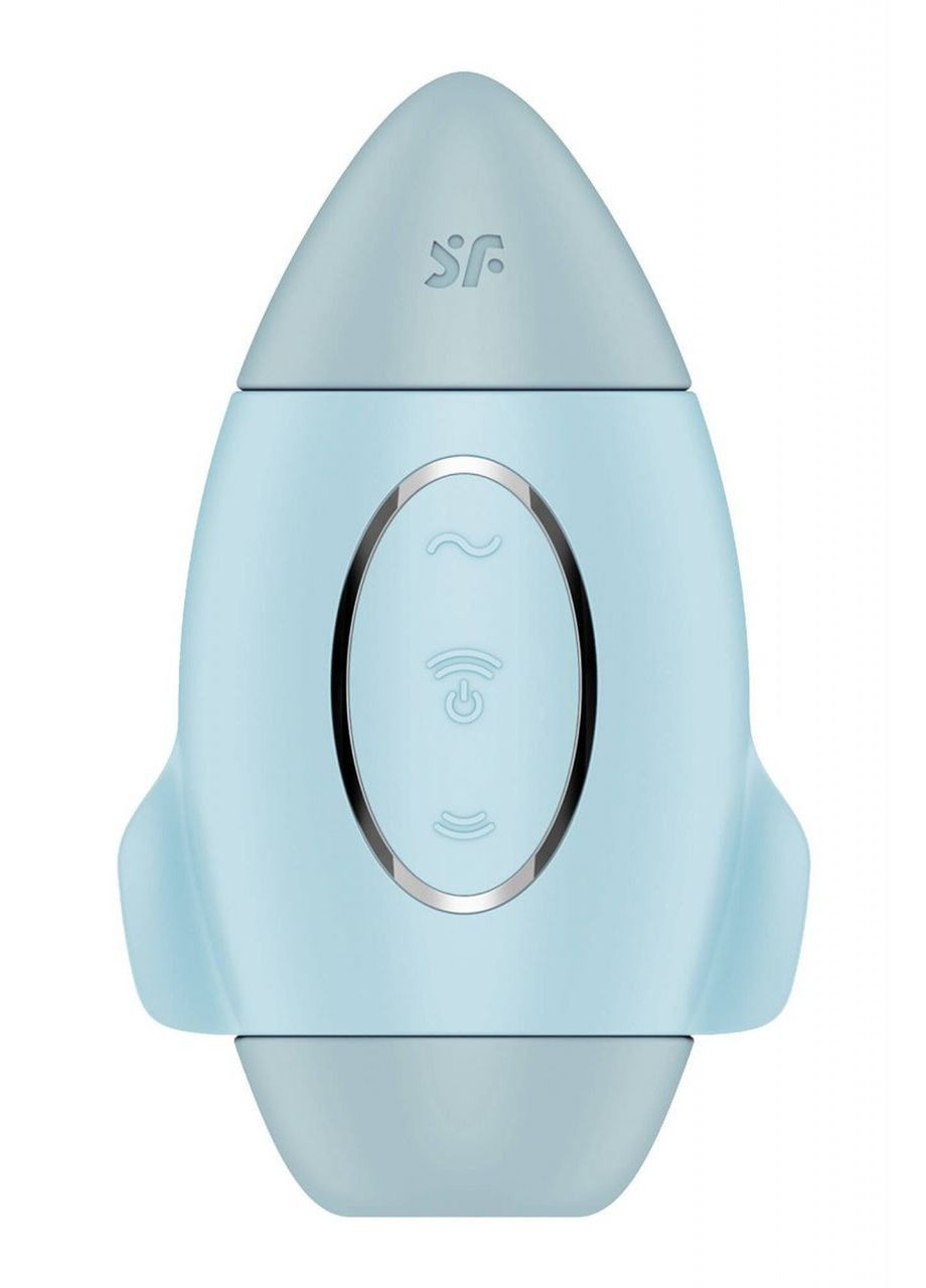 Вакуумный вибратор двойного действия в виде Ракеты Mission Control, голубой Satisfyer (303890066)