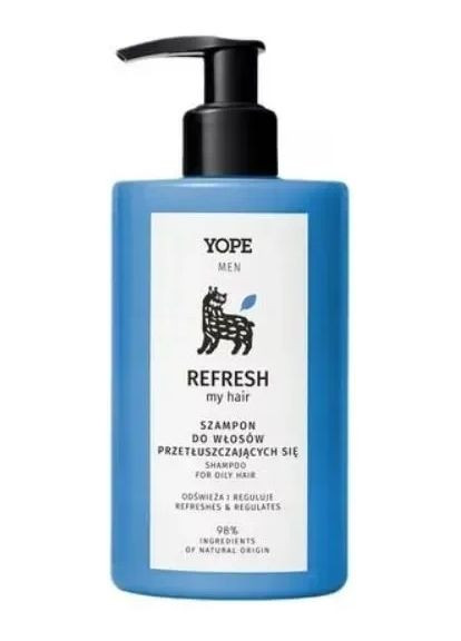 Шампунь для жирных волос Men Refresh My Hair Szampon 300ml (1525168-33036632) YOPE (368649279)
