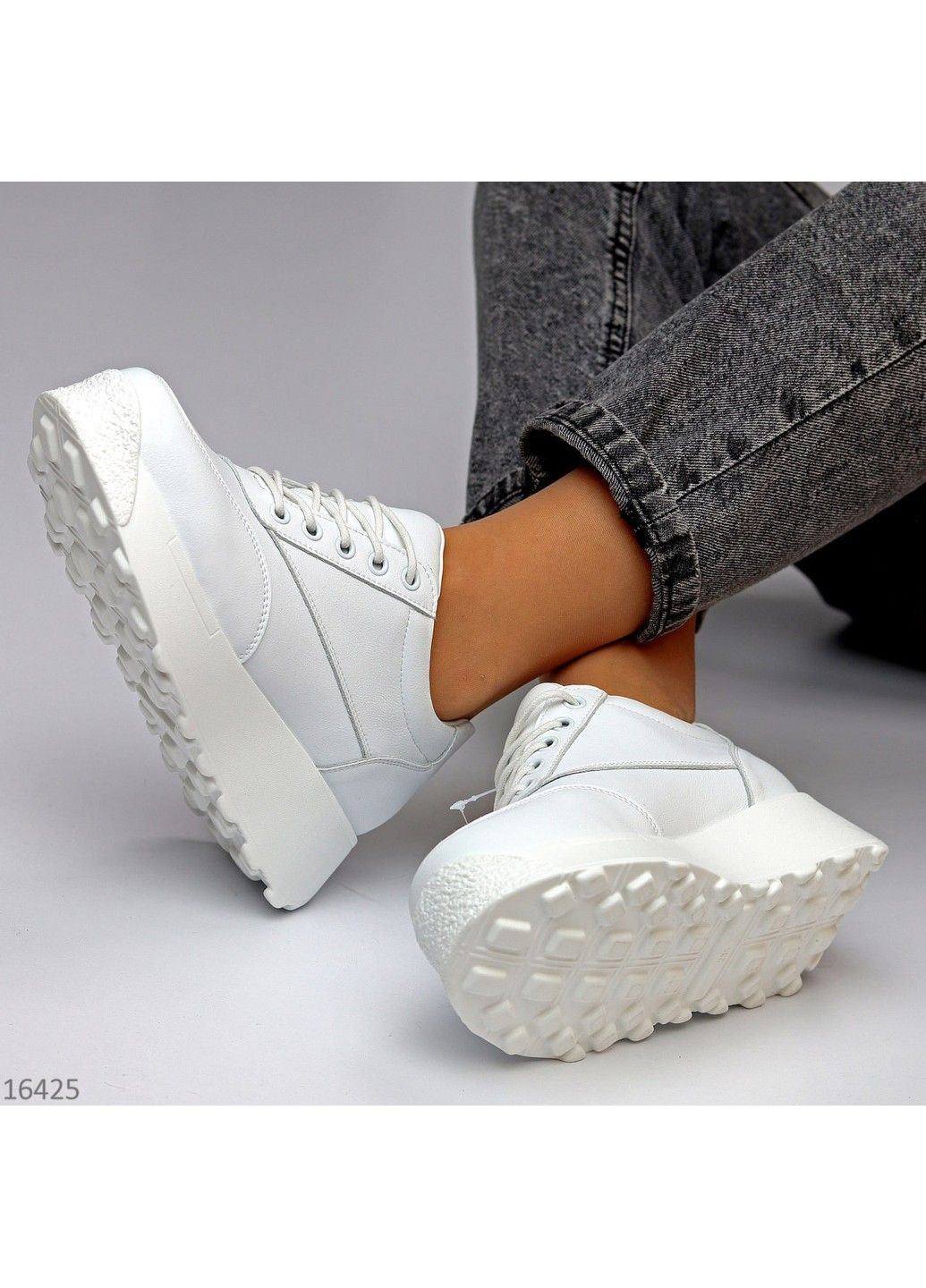 273 Кросовки Кожаные Белые Hengji белые демисезоны (317633689)