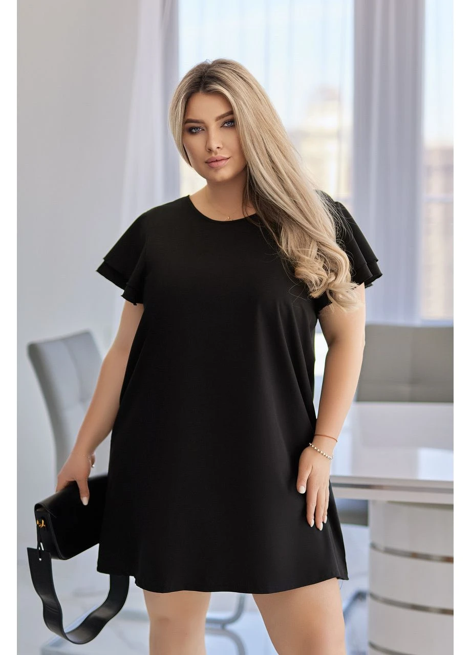 Черное кэжуал платье Fashion Girl