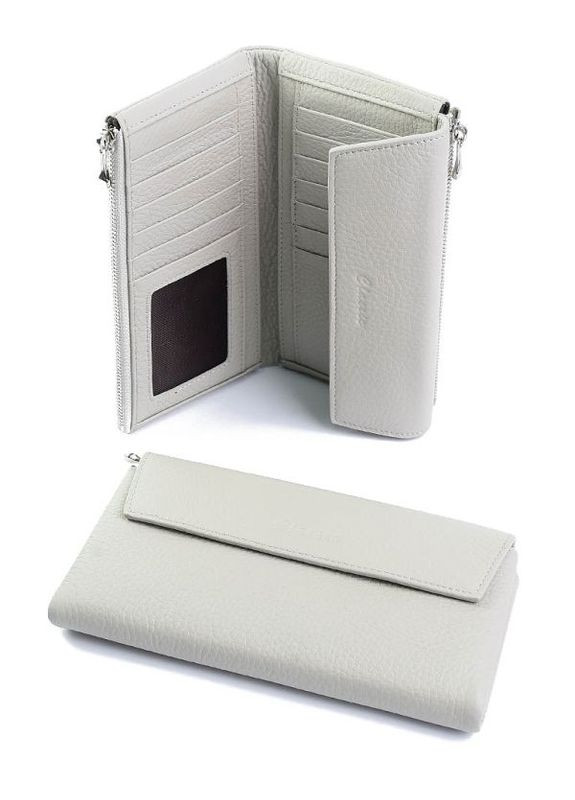 Жіночий шкіряний гаманець біла No Brand (292920413)