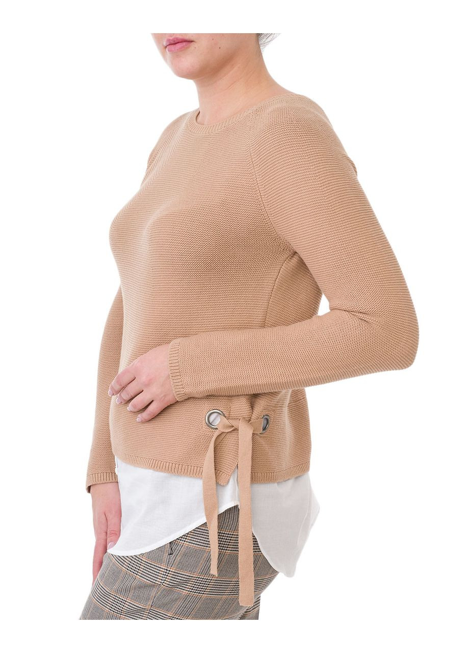 Бежевый джемпер женский Oui