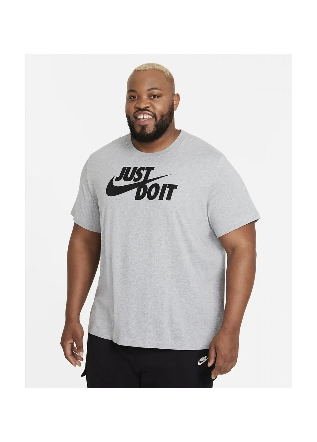 Серая футболка мужская m nsw tee just do it Nike