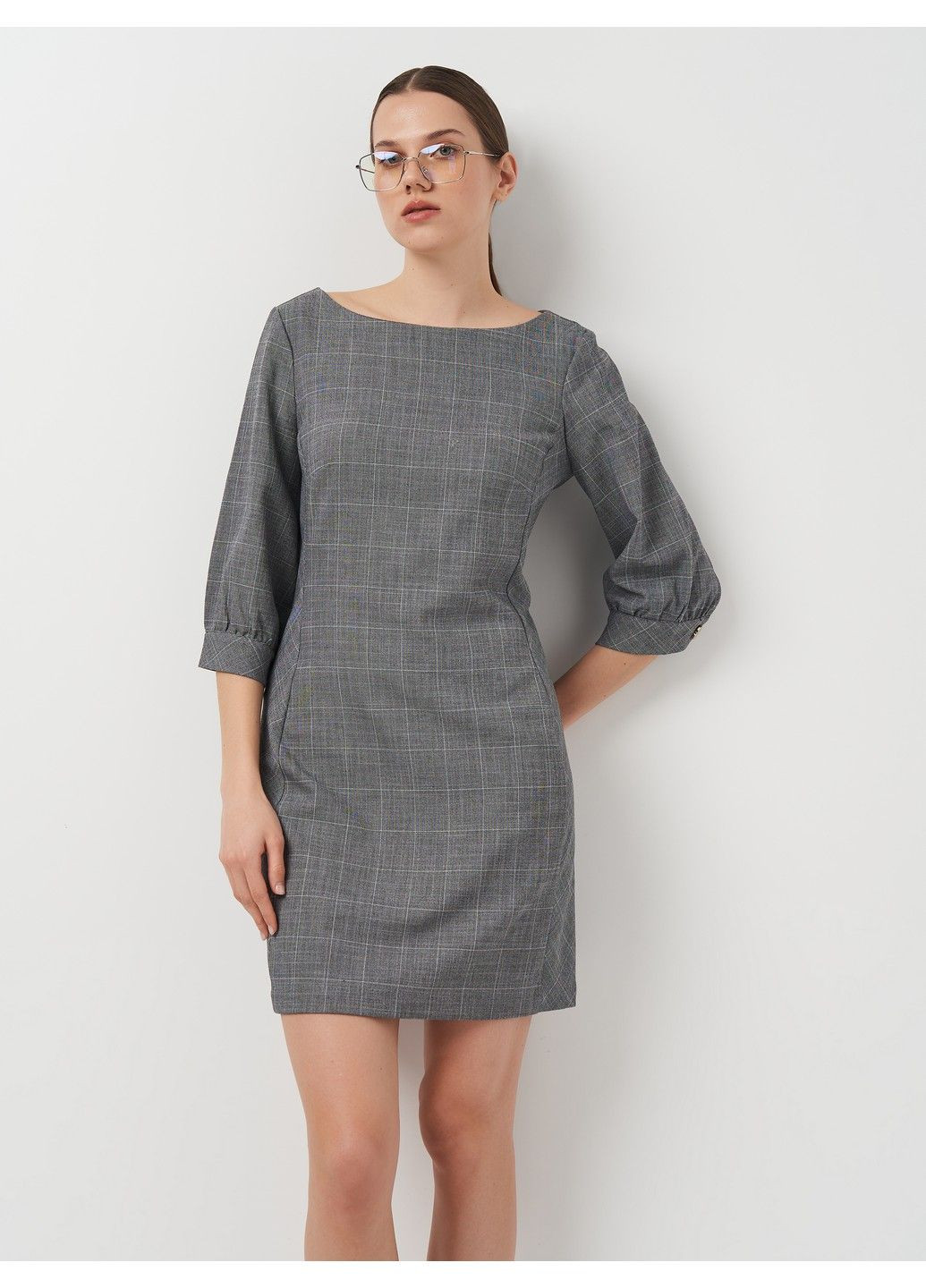 Чорно-білий кежуал сукня H&M однотонна