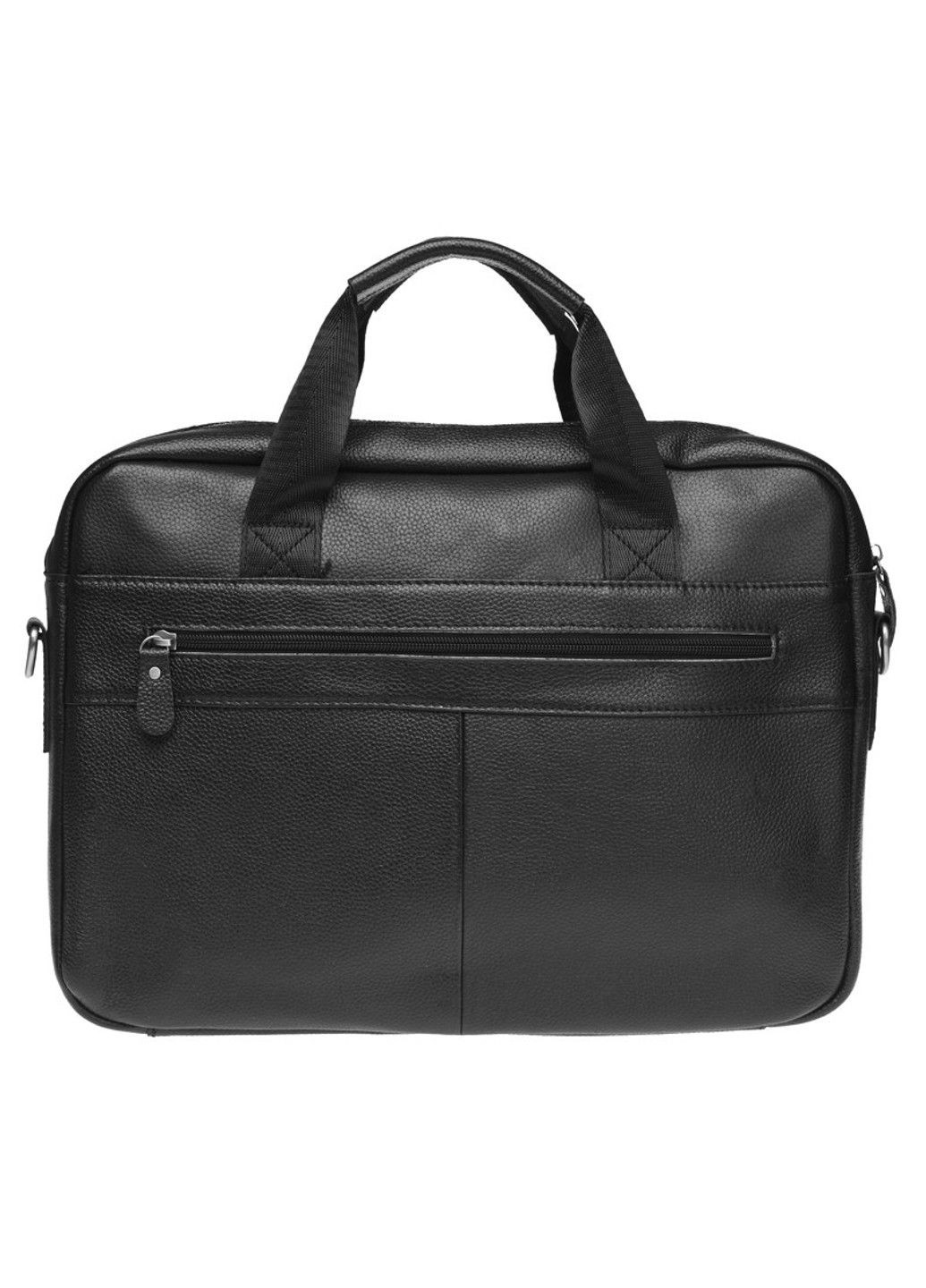Мужская кожаная сумка K11118-black Borsa Leather (323581306)