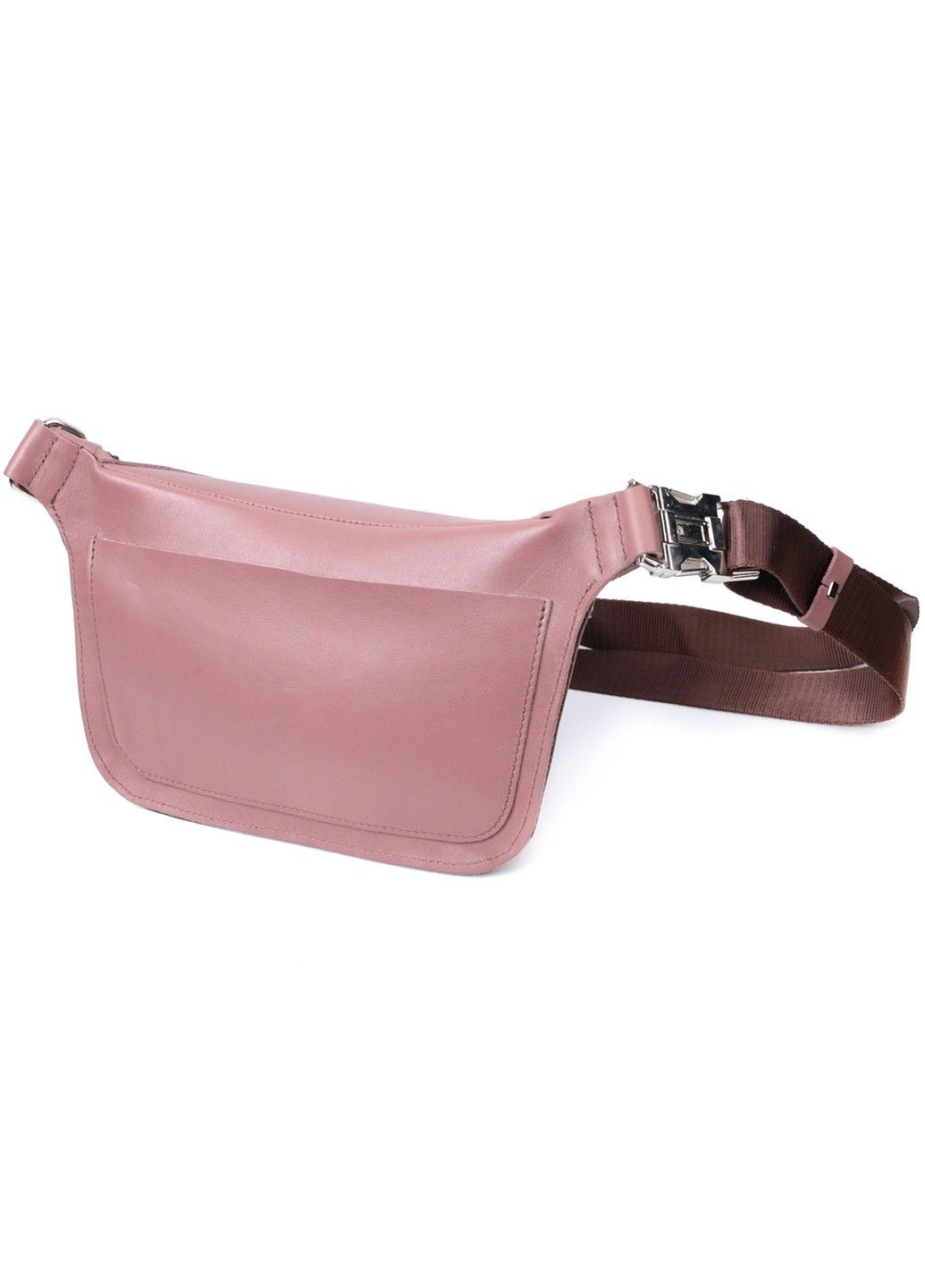 Интересная бананка для женщин из натуральной кожи 22816 Бежевый Grande Pelle (303877242)