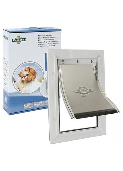 Дверцята для собак середніх порід Staywell Aluminium Medium 277 х 400 мм Білий (5011569105872) PetSafe (279571309)