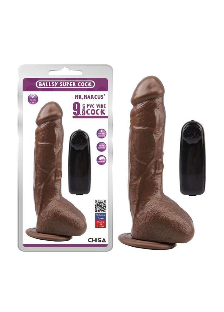 Вібратор реалістичний Ballsy Super Cock Mr. Marcus з пультом керування, Chisa (331170285)