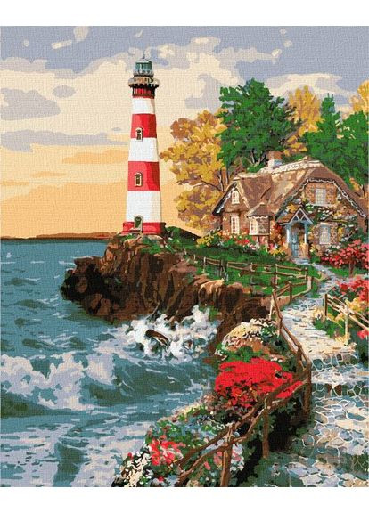 Картина по номерам - Дом у маяка 40х50 см IDEYKA (363986629)