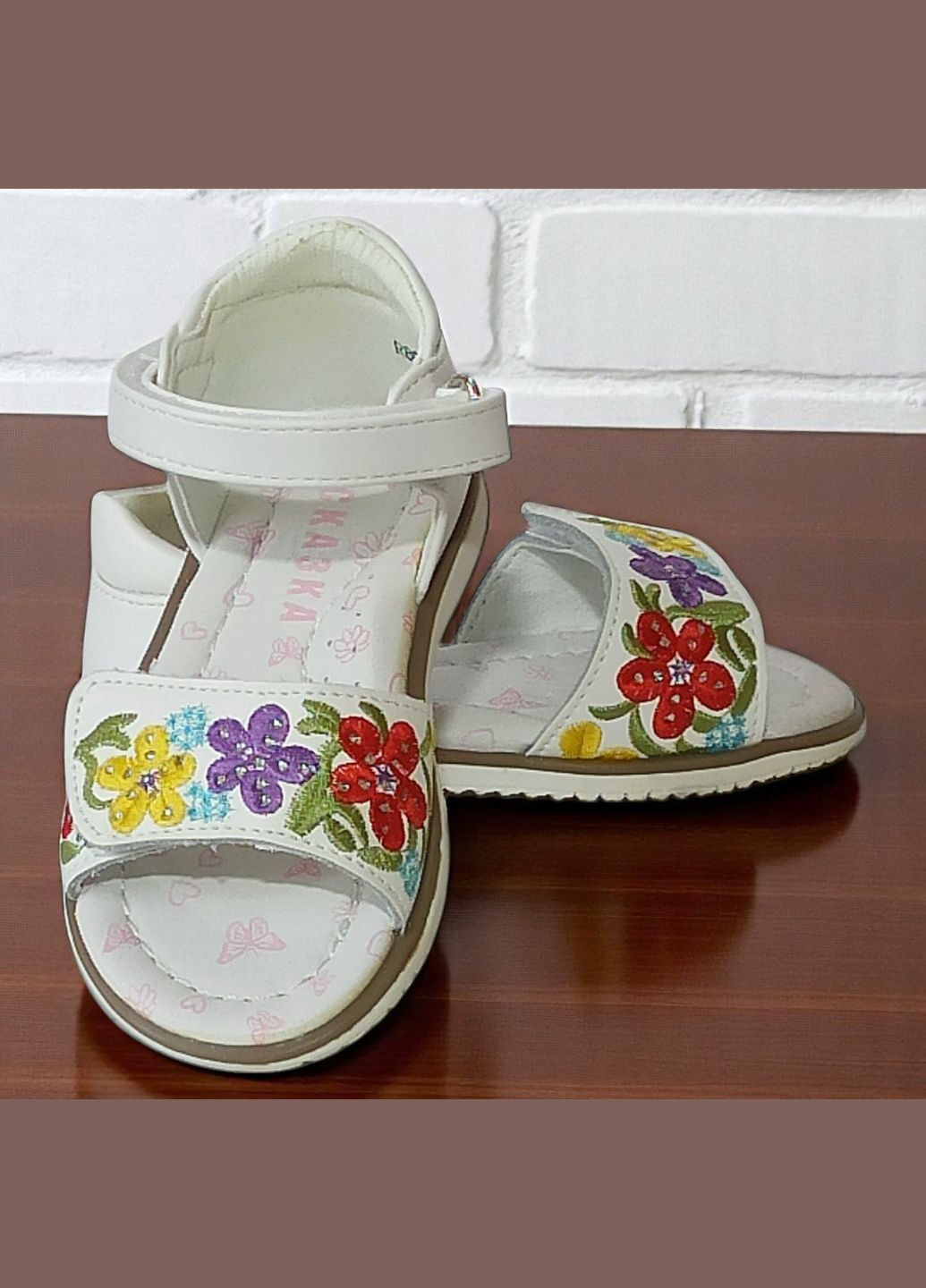Ортопедичні босоніжки для дівчинки відкриті сандалі] на липучках Казка Сказка (331899552)