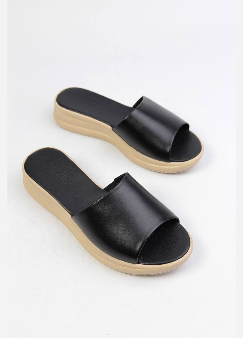 Черные шлепанци Benito