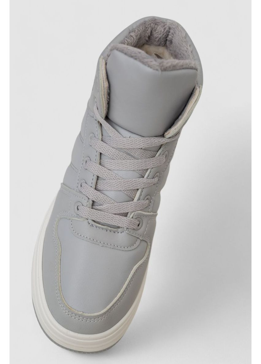 Кросівки жіночі зимові на хутрі, колір чорний, 248RAM022 Stilli сірі всесезони (369971990)