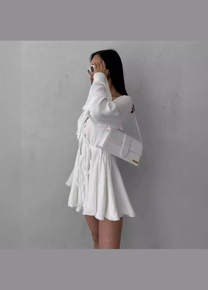 Молочна повсякденний сукня жіноча Гермес однотонна