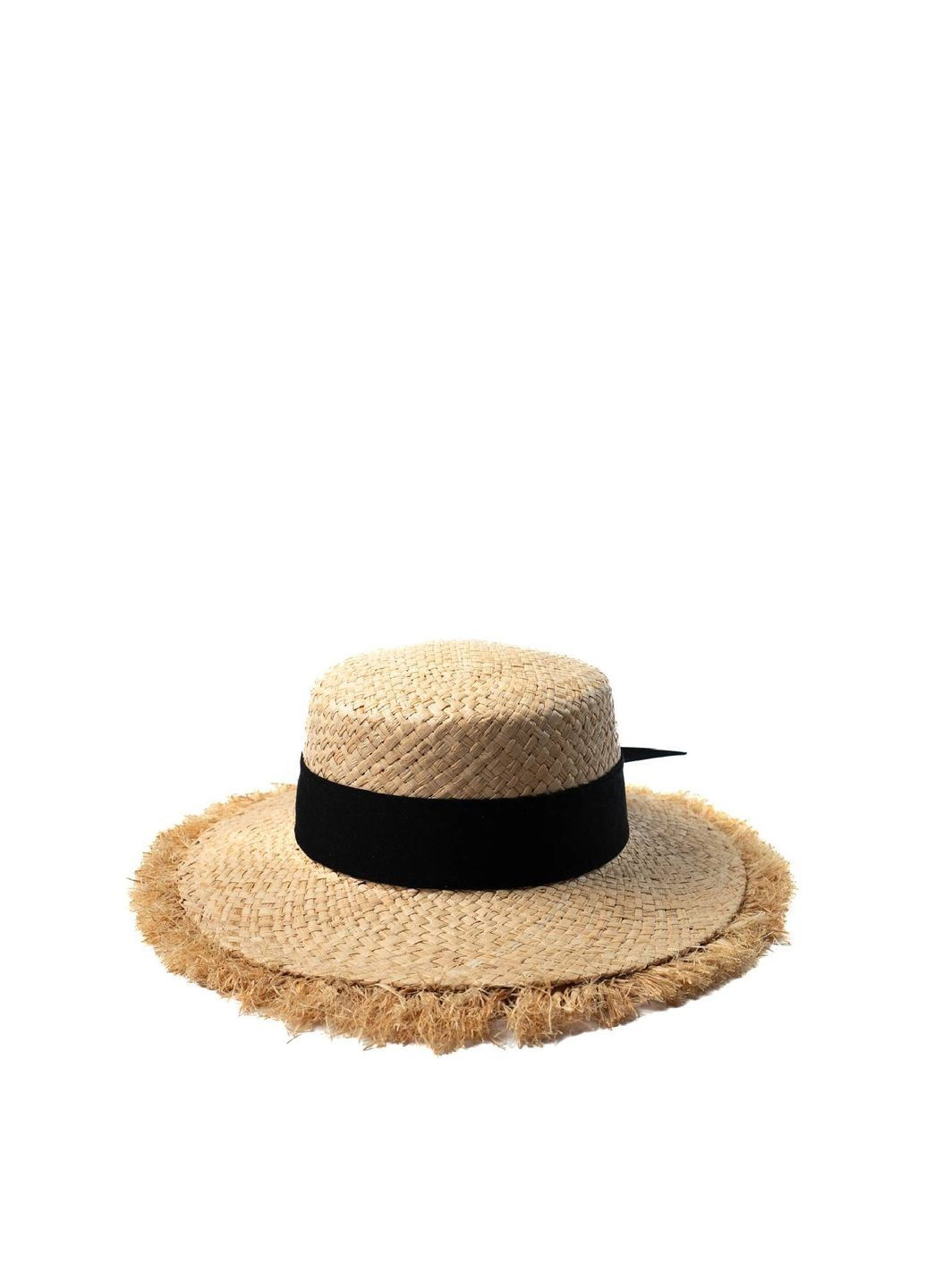 Шляпа канотье женская рафия желтая ЛАЛИ LuckyLOOK 444-539 (322789735)