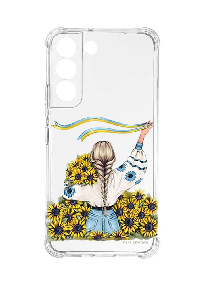 Чохол із потовщеними кутами на Samsung Galaxy S22:: Дівчина зі стрічкою (принт 25) Creative (360673914)