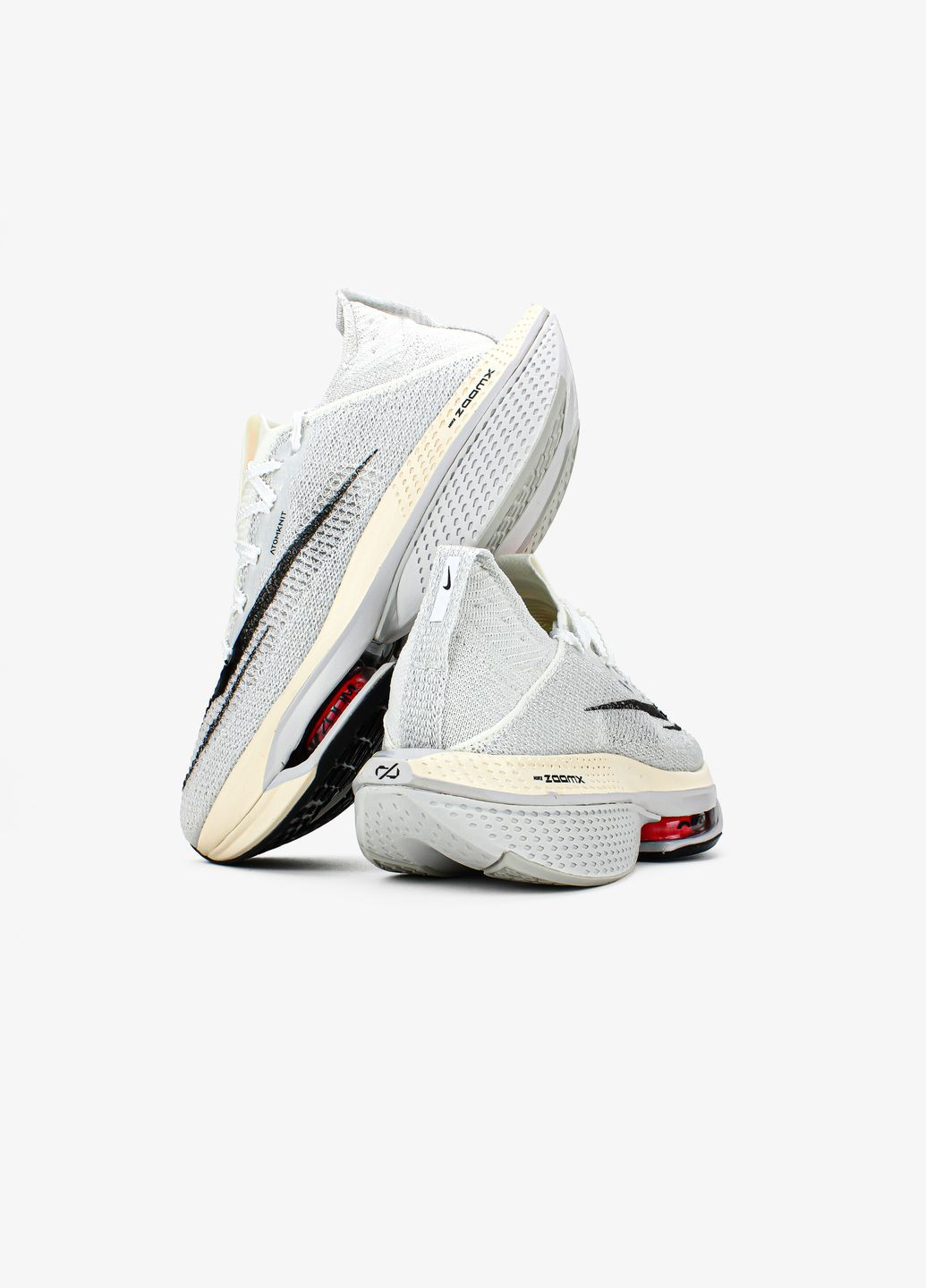 Белые демисезонные кроссовки мужские и женские nike air zoom alphafly next 2 white | найк аир зум белые No Brand