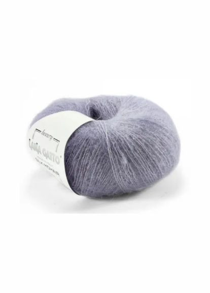 Мохер на шовку Silk Mohair № 9374 сіро-ліловий Сілк Мохер (Італия) Lana Gatto (365830016)