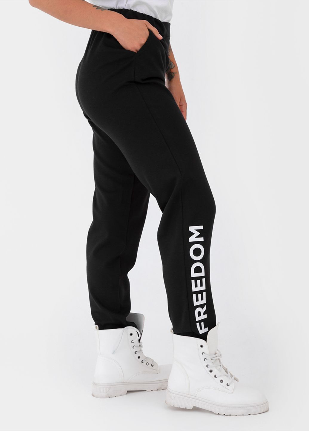 Черные кэжуал демисезонные брюки Freedom