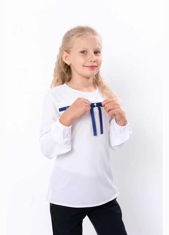 Белая праздничный рубашка No Brand