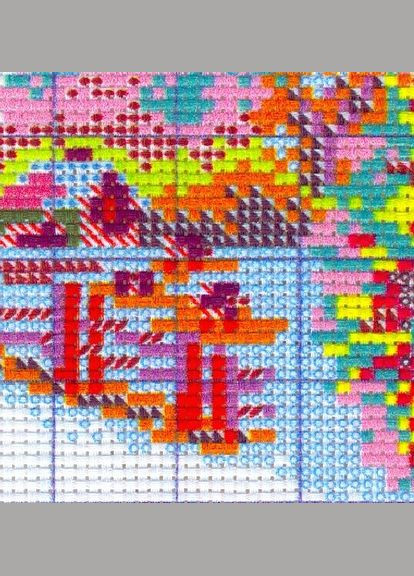 Набір для вишивання за нанесеною на канву схемою "September flower". AIDA 14CT printed 18*15 см Joy Sunday (313613688)