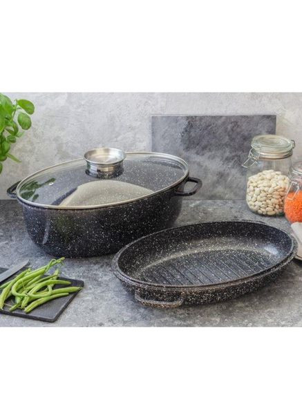 Гусятниця з жаровнею ST-3034 з мармуровим покриттям Styleberg (370188808)