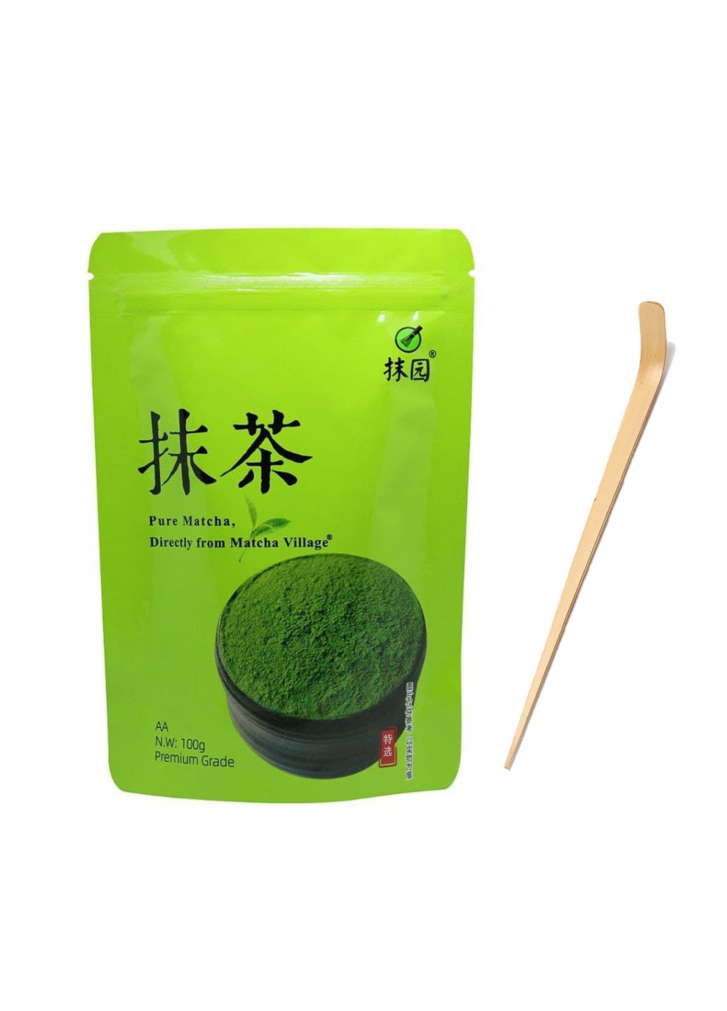 Зелёный чай Матча TM Matcha Village 100 г (Клас Premium) с ложкой Чаcаку в подарок Smoul (366653282)