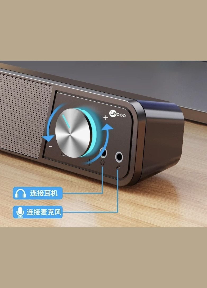 Стационарная акустическая система, колонка для ПК Lecoo DS111 RGB USB Black + Bluetooth USB + AUX Acer (325463153)