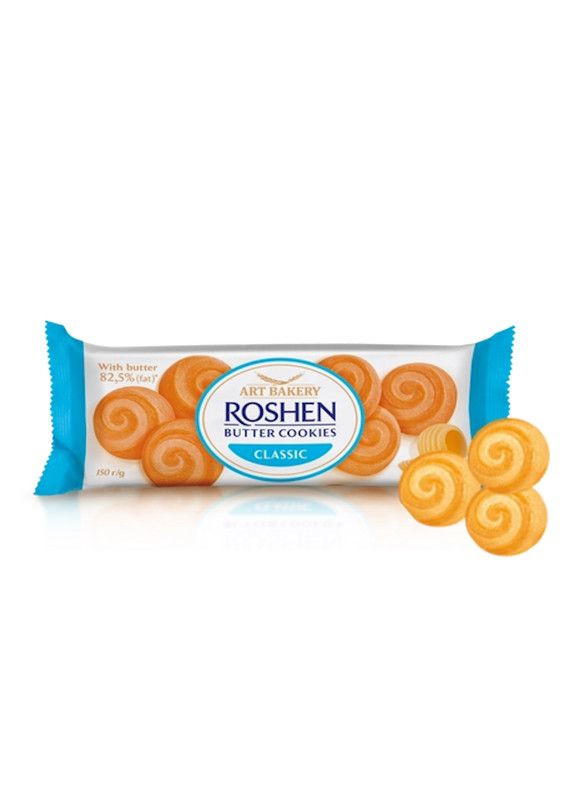 Печиво Roshen Butter Cookies з маслом 140г (22-0813) Кукумбер (360771539)