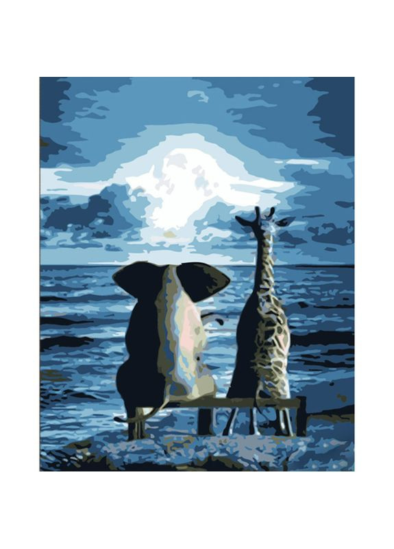 Картина по номерам «Незвичная дружба» см — творческий набор для детей и взрослых для рисования. Strateg (369758982)