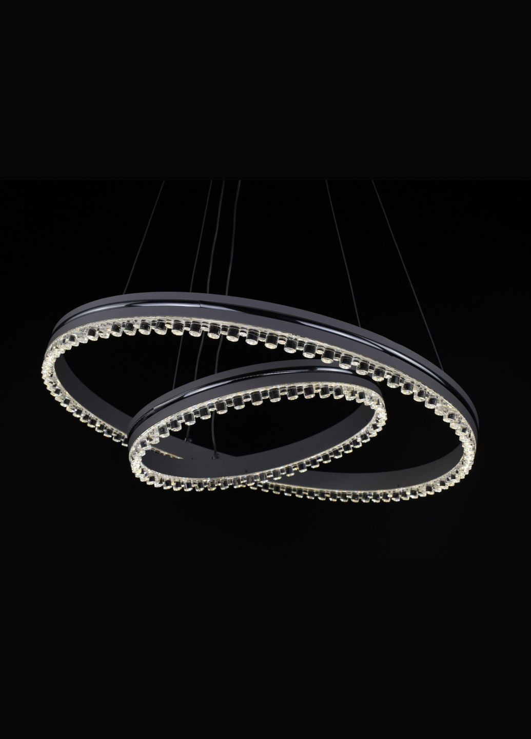 Люстра світлодіодна підвісна LED світильник для квартири на стелю лед з пультом 26057 Білий 40-120х50х50 см. Sunnysky (364767487)