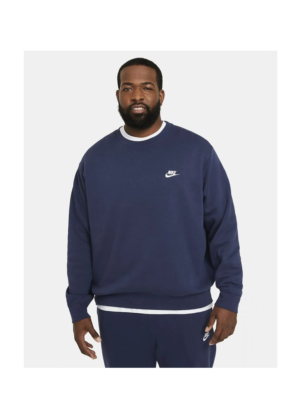 Свитшот мужской M NSW CLUB CRW BB Blue Nike (364837762)