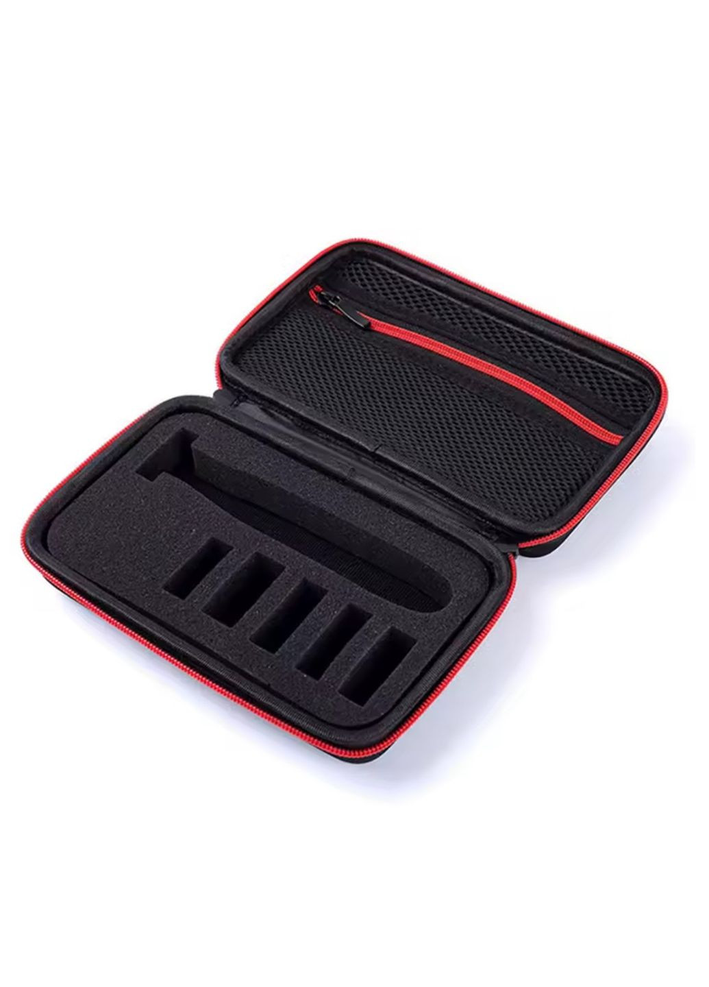 Чохол для бритви Philips OneBlade QP2520 QP2530 QP2620 QP2630 Жорсткий кейс з відділеннями для 6 насадок і сітчастою кишенею Red No Brand (368774972)