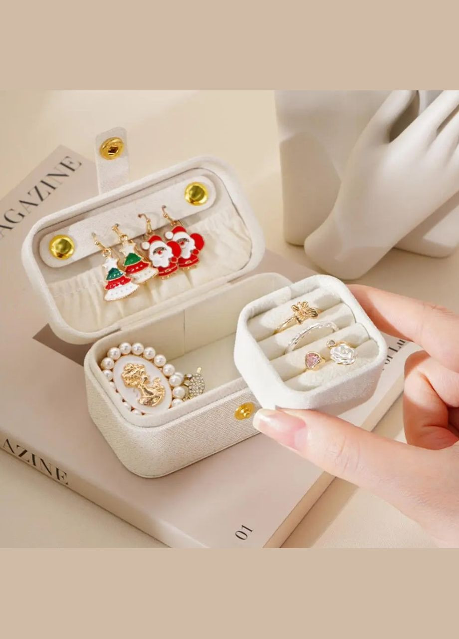 Міні-шкатулка для ювелірних виробів для подорожей та зберігання. Рожевий No Brand (295012596)