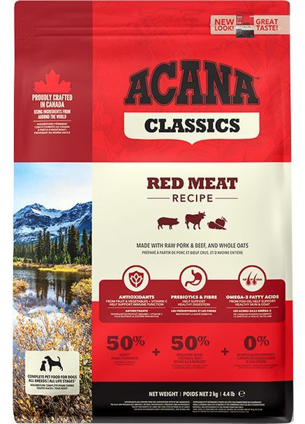 Сухой корм для собак всех пород и возрастов Red Meat Recipe 2 кг (a56120) Acana (365756344)