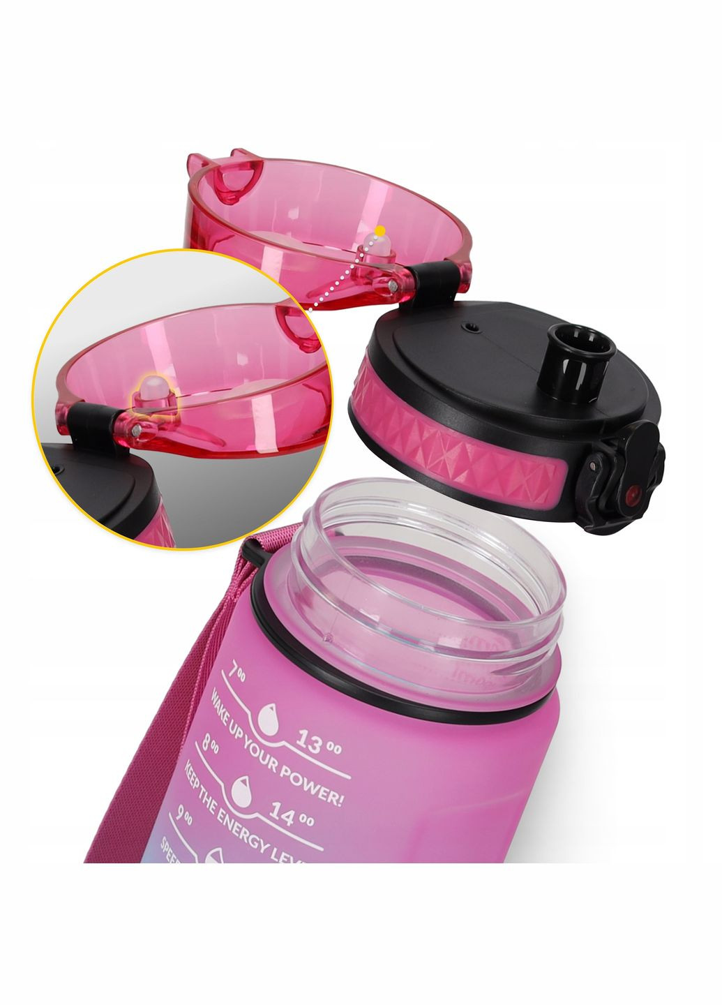 Бутылка для воды спортивная 500 мл Pink/Sky Blue () 4FIZJO P-5905973400749 (342758092)