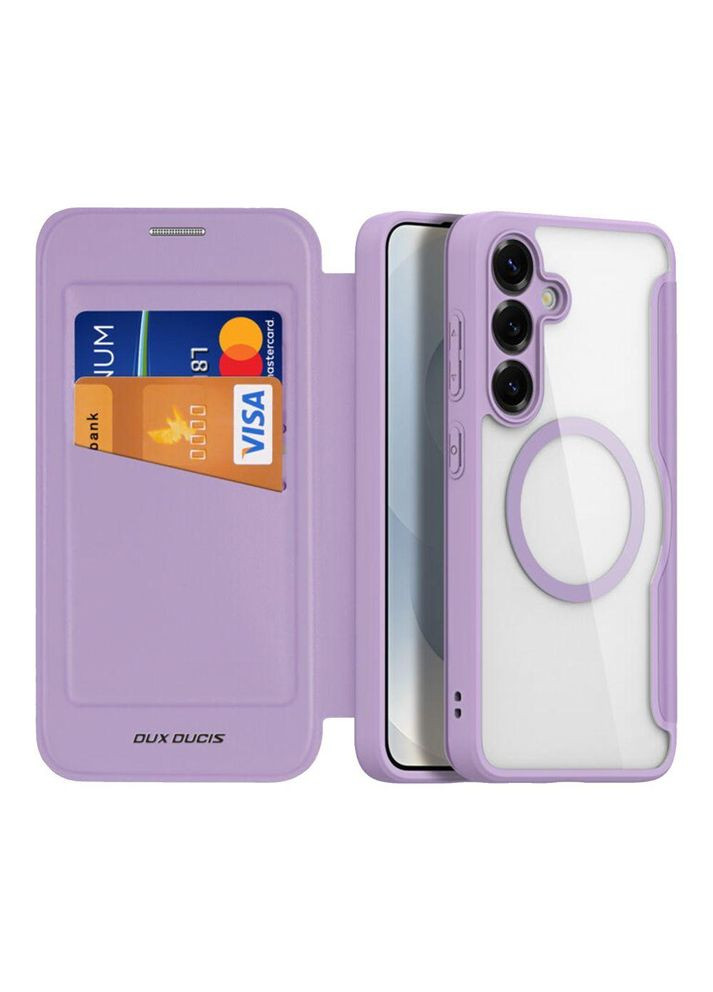 Чехол-книга Skin X Pro with MagSafe для Samsung Galaxy S25 5G (S931) Purple Pink Dux Ducis (336380426)