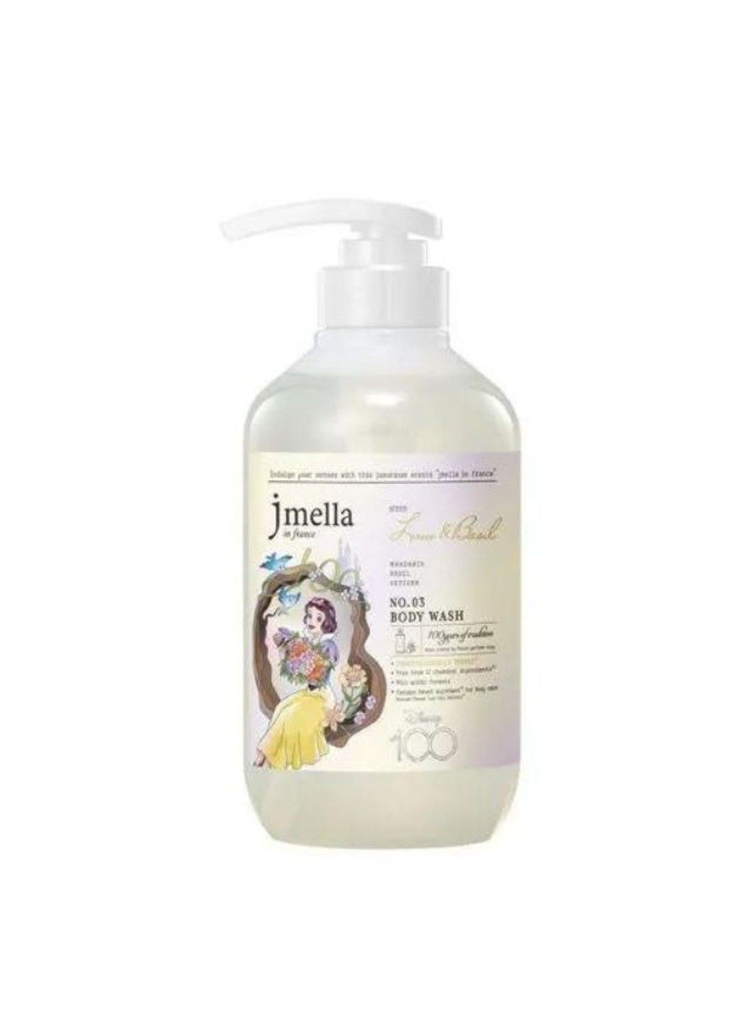 Парфюмированный гель для душа Лайм и базилик IN FRANCE LIME BASIL BODY WASH x DISNEY 100 500ml Jmella (301083969)