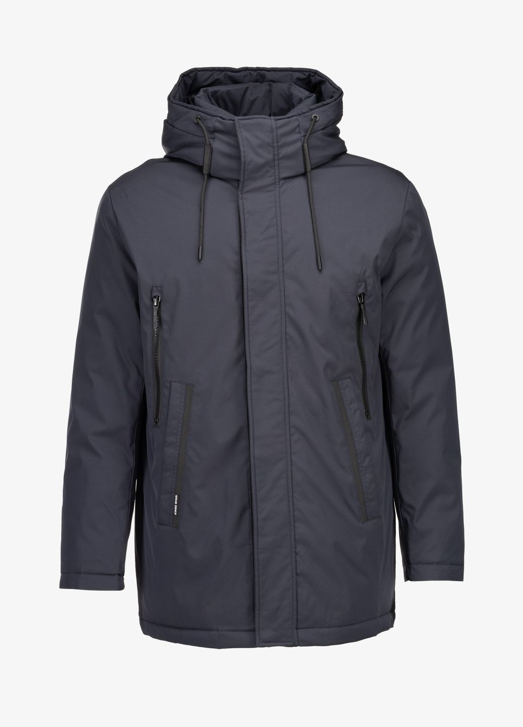 Синя демісезонна куртка однотонна чоловіча 120 Kings Wind